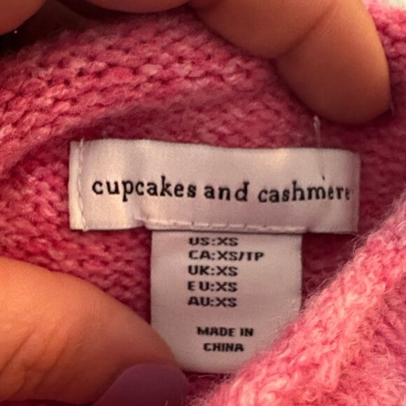 Cupcakes and Cashmere Pink Turtleneck Sweater - Picture 6 of 7